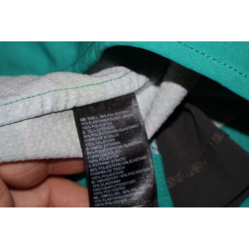 The North Face Board Shorts Mens 32 Green Striped Swim Trunks 7